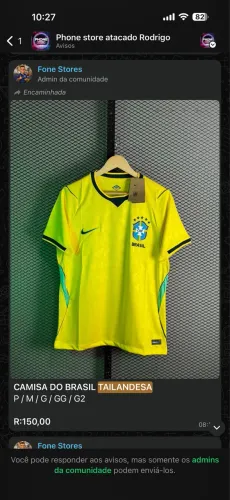 Camisa Tailandesa brasileira Aparti de 99,00