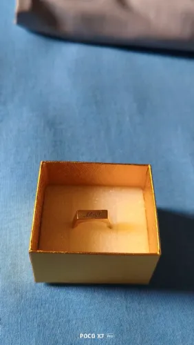 Anel de ouro 10k tamanho 18 