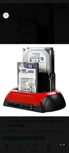 Dock Station para HD/SSD 2,5/3,5 c/clonagem