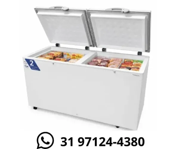 Congelador Horizontal 2 Tampas 503 litros Fricon