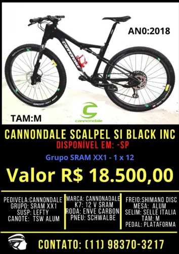 Cannondale Scalpel Si Blac inc