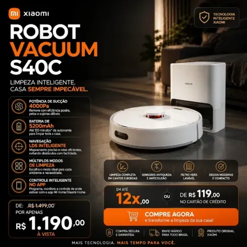 Aspirador Robot Vacuum S40C Xiaomi