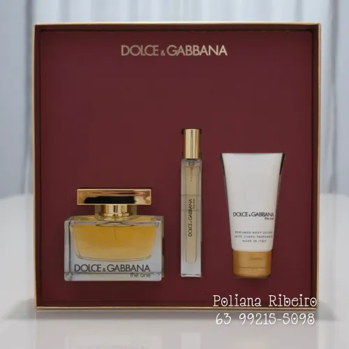 Kit Dolce&Gabbana The One edp 75 ml + travel spray 10 ml e loção 50 ml