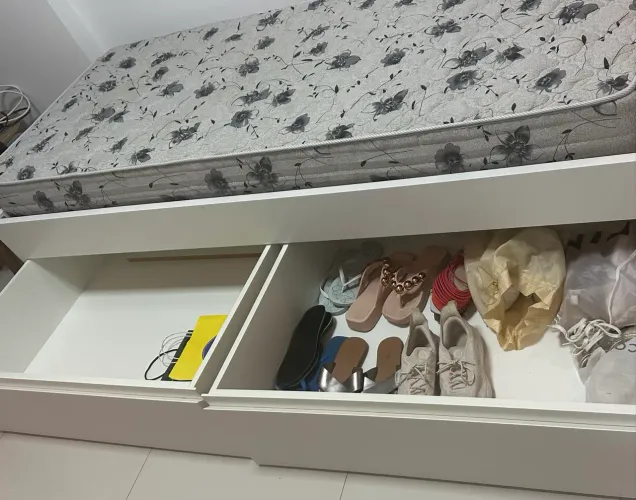 CAMA DE SOLTEIRO COM GAVETA