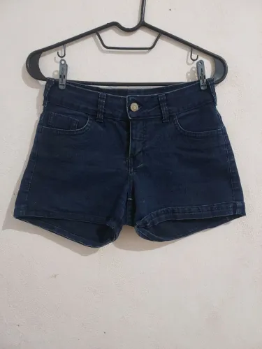 Short Jeans Feminino Lavagem Escura Jeanswear(C&A)<br>