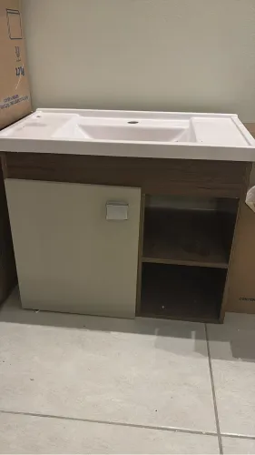 Gabinete para Banheiro com Cuba