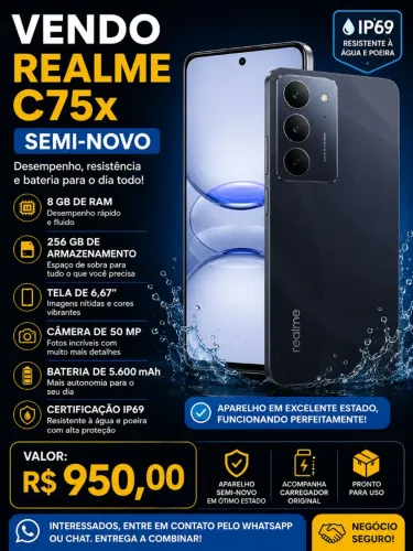 C75X Estado de novo, muito conservado pouco foi usado , comprei outro por isso a venda .
