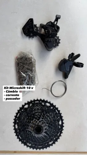 Câmbio Microsshift 10 velocidades completo