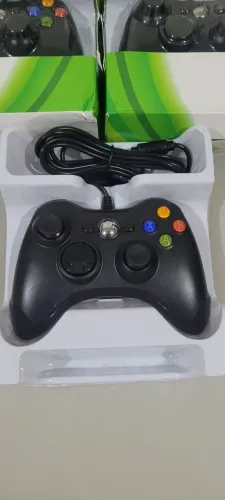 Controles para Xbox 360 e Pc com fio 2 metros 