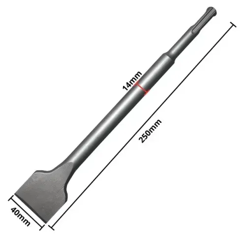 Talhadeira para martelete SDS Plus 14x250x40mm - Fertak