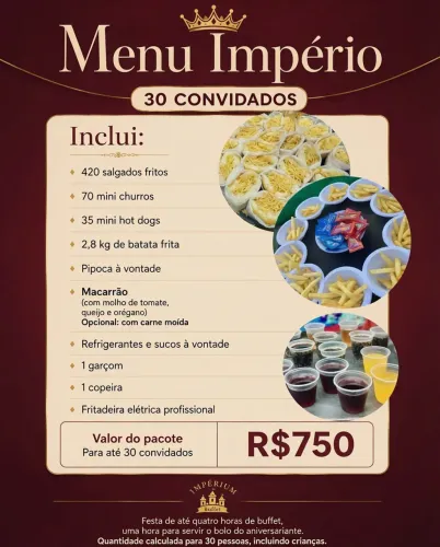 Buffet para festas