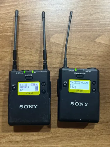 Microfone Sem Fio Sony Uwp - Utx-b03 + Urx-p03