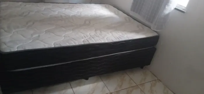 Cama e base casal queen