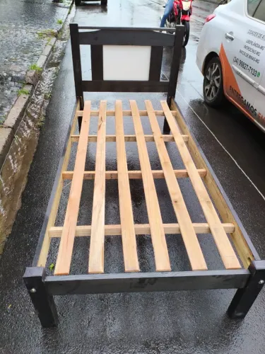 CAMA MADEIRA SOLTEIRO, NOVA