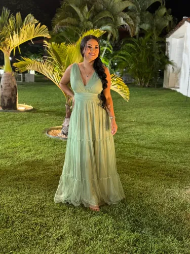 Vestido madrinha verde