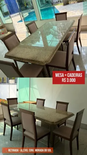 Sala de jantar - Mesa de granito