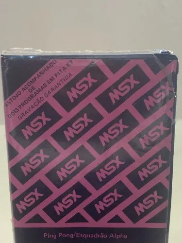 MSX Fita K7 Dupla Ping Pong / Esquadrão Alpha - Original Anos 80 - LACRADA