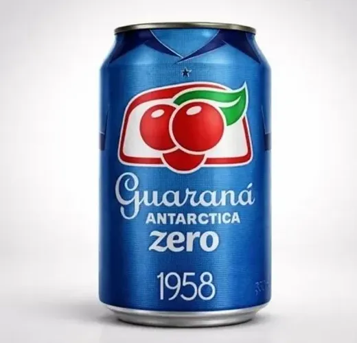 Lata Guarana Antartica Brasil Copa 2026 - Modelo Campeão 1958 - Lacrada