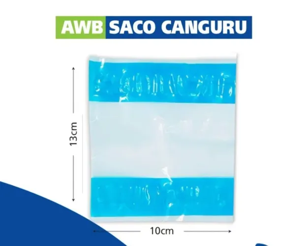 Envelope AWB saco para envio nota fiscal canguru janela 10x13cm