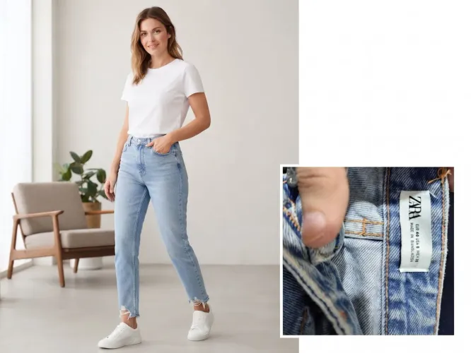 Calça Jeans feminina ZARA. No 38.