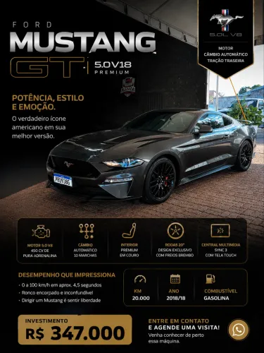 Ford Mustang GT Premium 5.0 V8 2018