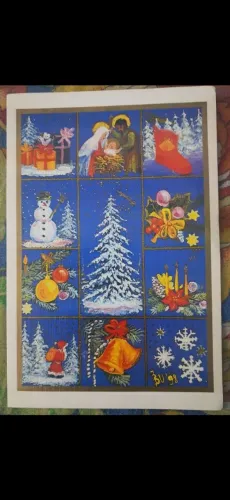 CARTÃO DE NATAL - ACOMPANHA ENVELOPE.