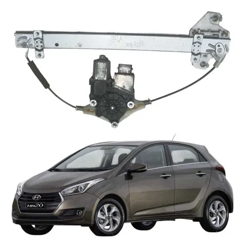 Máquina Vidro Porta Traseira Esquerda Hyundai Hb20 13 A 18
