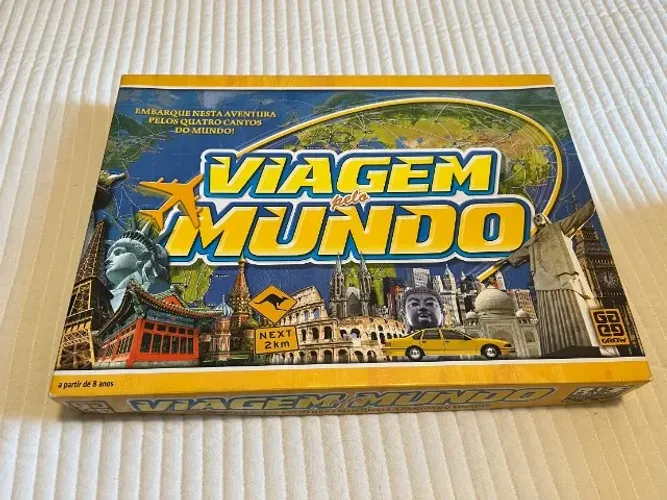 Jogo Viagem Pelo Mundo Grow Completo Semi Novo
