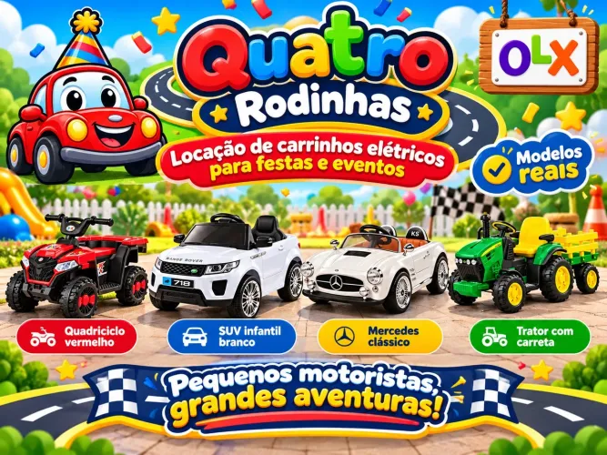 Aluguel de Carrinhos Elétricos Infantis para Festas | Fortaleza