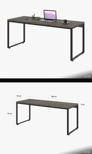 Mesa escrivaninha estilo industrial