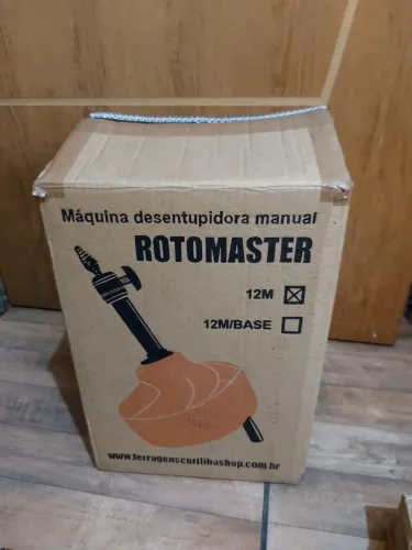 Máquina Desentupidora Manual Rotomaster 12 Metros - Nova