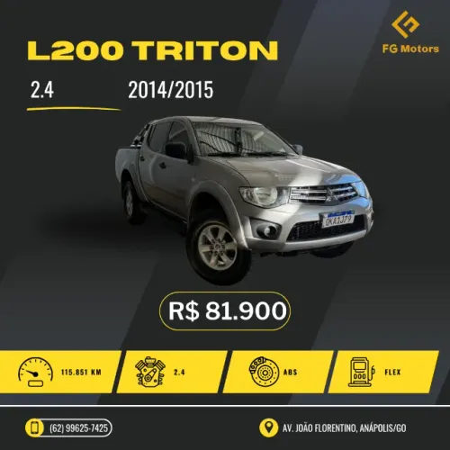 Mitsubishi L200 Triton HLS 2.4 Flex 16V CD Mec. 2015