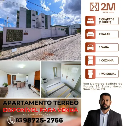 APARTAMENTO - TÉRREO / Bairro Novo - Guarabira/PB