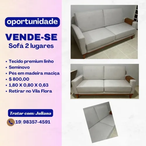 Sofa 2 lugares novíssimo (baixou o preço!) 