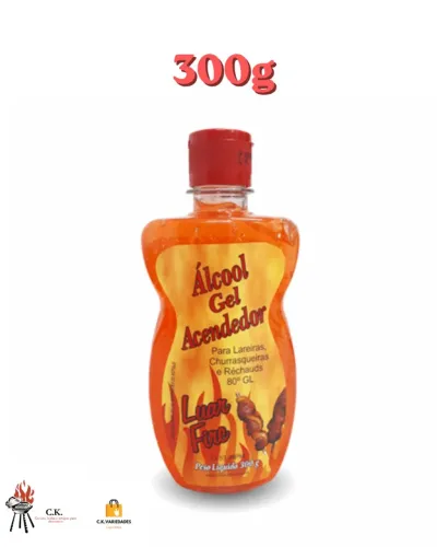 Acendedor Gel para Carvão Lenha Rechaud 300g
