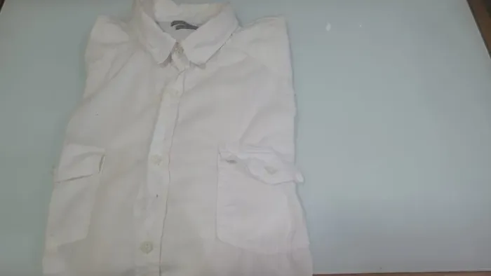 Camisa Siberian slim fit branca manga longa tam GG