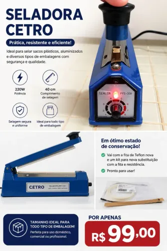 Seladora 40 cm marca CETRO