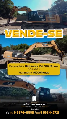 Escavadeira Hidráulica CAT 336 D2 LME