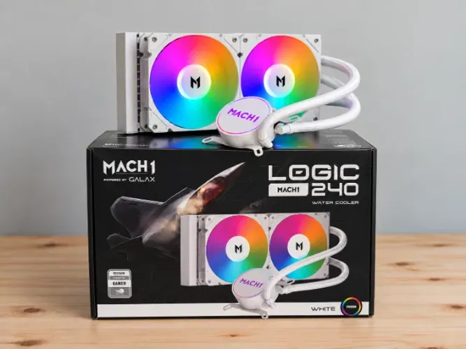 Water Cooler MACH1, RGB, 240mm, AMD/Intel, Cor Branca