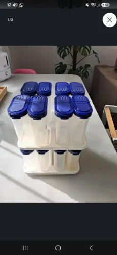 Kit porta temperos Completo Tupeware