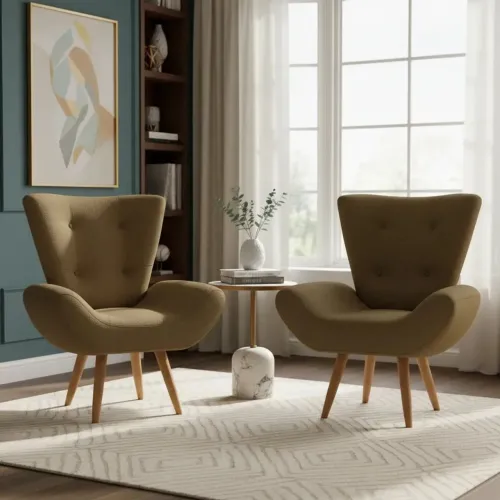Poltronas na cor Marron