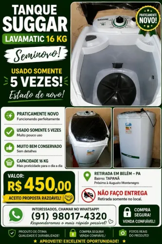 VENDE-SE TANQUE DE LAVAR ROUPA