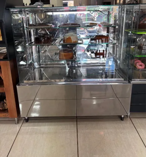 Expositora quente 220v inox