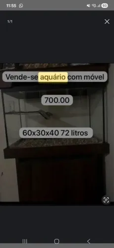 Aquário com movel