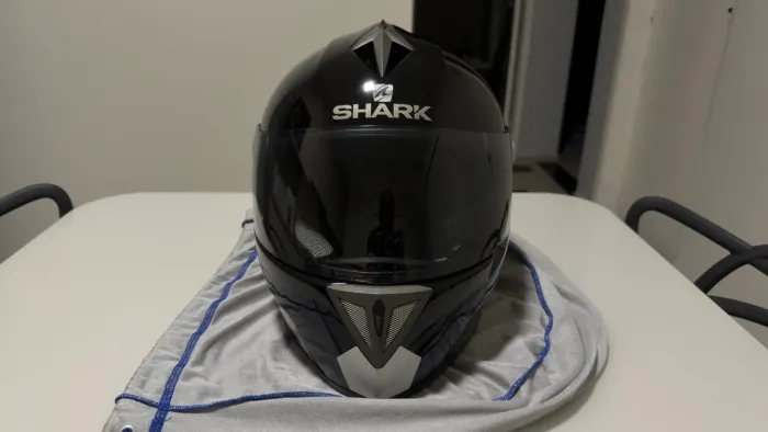 Capacete Shark RSI S2 Preto Brilhante tri-composto tam 58  (M)