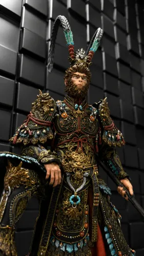 Action Figure / Estátua Wukong Premium - Pintura Profissional