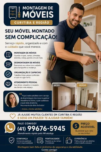 Montador de móveis em Curitiba 