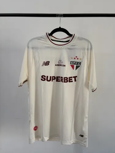 Camisa do São Paulo 2026 Uniforme III - Versão torcedor - Cor Creme - Tamanho G