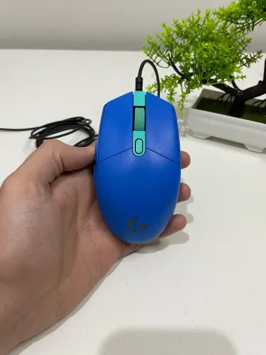Mouse Logitech G203 Gamer Azul Seminovo
