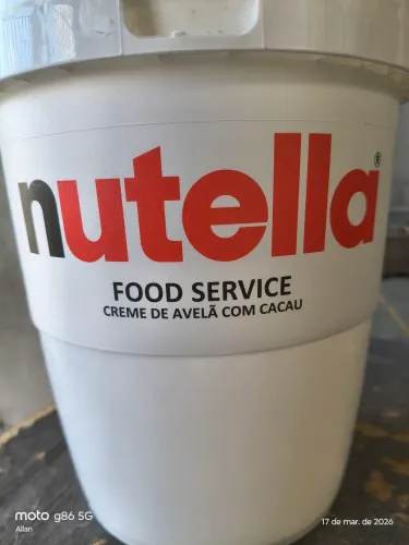 Baldes vazios de Nutella 3kg com tampa (preço da unidade) 